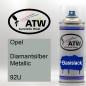 Preview: Opel, Diamantsilber Metallic, 92U: 400ml Sprühdose, von ATW Autoteile West.